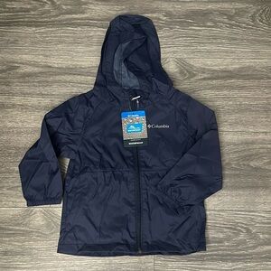 Columbia - waterproof rain jacket - 3T - NWT - Navy - Unisex